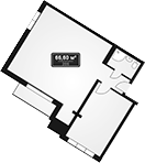 Объект, 66.6 м², 2/11 этаж, ЖК «Гостиничный комплекс GRAND Marine Garden 5»