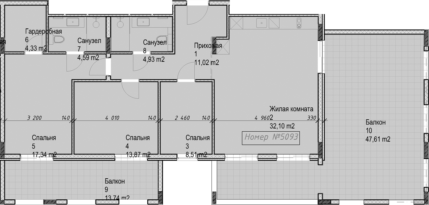 3-комн. Гостиничный комплекс Николай 1