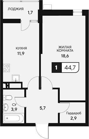 1-комн. 18/3
