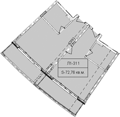 Объект, 72.76 м², 3/6 этаж, ЖК «Гостиничный комплекс Royal Beach Sochi»