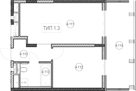 Студия, 26.2 м², 1/9 этаж, ЖК «ГК Сан Гарден Хотел&СПА»
