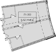 Объект, 57.11 м², 3/6 этаж, ЖК «Гостиничный комплекс Royal Beach Sochi»