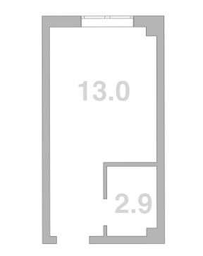 Объект, 15.9 м², 2/2 этаж, ЖК «Жемчужина Мысхако»
