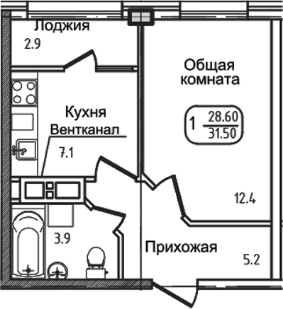 1-комн. Уют. Дарстрой