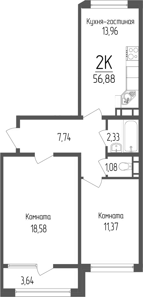 2-комн. Портрет 2