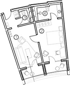 2-комн., 40.1 м², 10/11 этаж, ЖК «ГК Livingston Grand Resort&Spa»