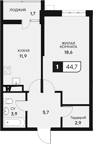 1-комн. 18/3