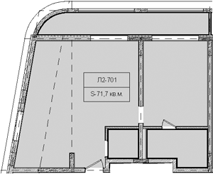 Объект, 71.7 м², 7/8 этаж, ЖК «Гостиничный комплекс Royal Beach Sochi»