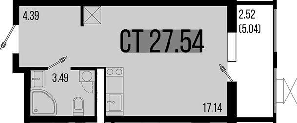 Продается 1-комн. квартира, 25.02 м²