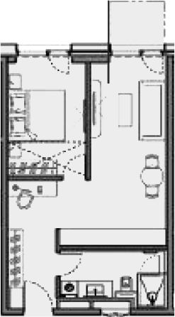 Объект, 53 м², 4/6 этаж, ЖК «Многофункциональный комплекс ПАРК»