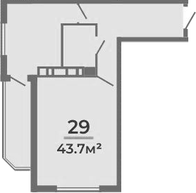 Объект, 38.4 м², 6/9 этаж, ЖК «Мореин»