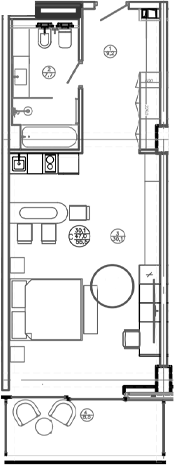 Студия, 47 м², 2/8 этаж, ЖК «Mandarin Garden Hotel»