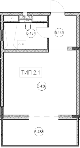 Продается 1-комн. квартира, 31.2 м²