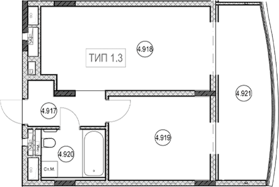 Продается 2-комн. квартира, 40.3 м²