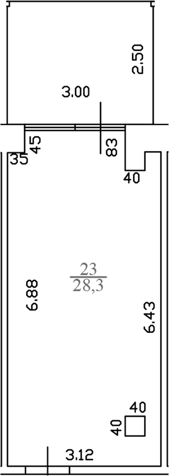 Студия, 28.3 м², 3/4 этаж, ЖК «White Village»