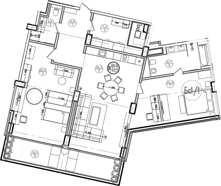 2-комн. Mandarin Garden Hotel