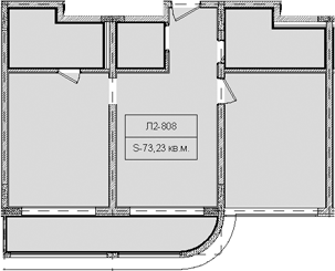 Объект, 73.23 м², 8/8 этаж, ЖК «Гостиничный комплекс Royal Beach Sochi»