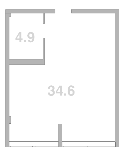 Продается 1-комн. квартира, 39.5 м²