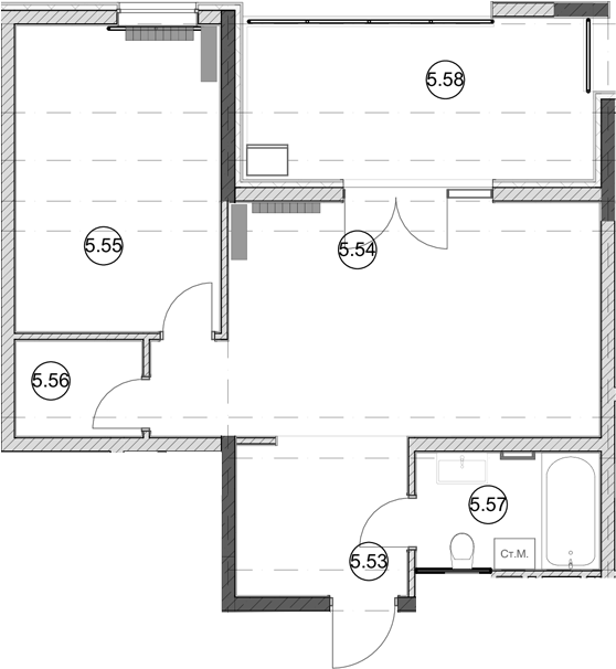 Продается 1-комн. квартира, 46.8 м²