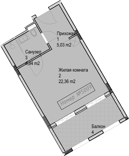 Продается 1-комн. квартира, 32.3 м²
