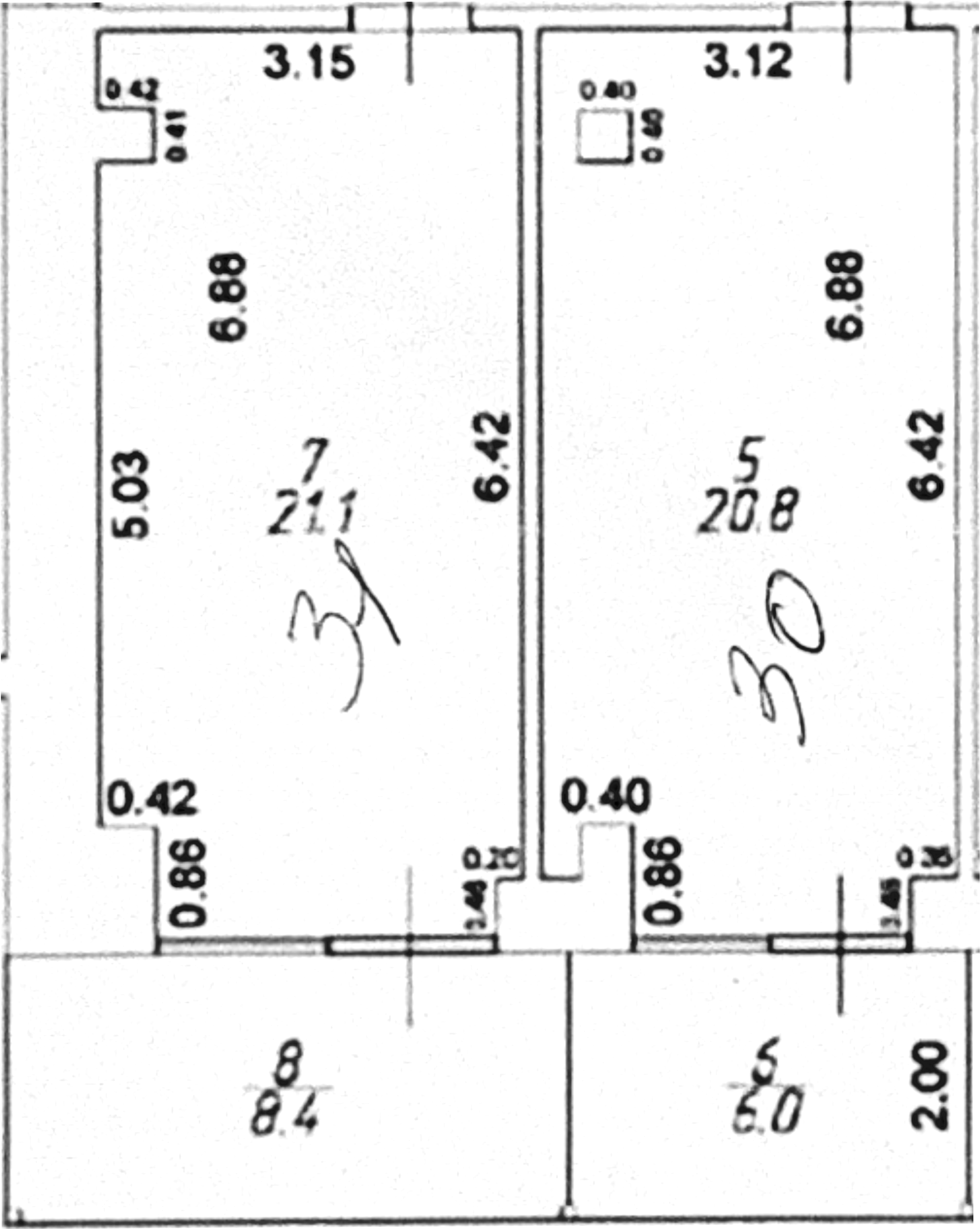 Объект, 41.9 м², 4/4 этаж, ЖК «White Village»