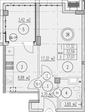 1-комн. Agoy Park Residence by Lavicon