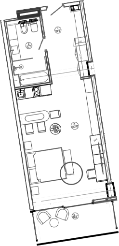 Студия, 46.9 м², 4/8 этаж, ЖК «Mandarin Garden Hotel»
