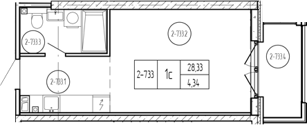 Продается 1-комн. квартира, 30.36 м²