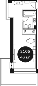 Объект, 78.38 м², 2/4 этаж, ЖК «Резиденция Волна»