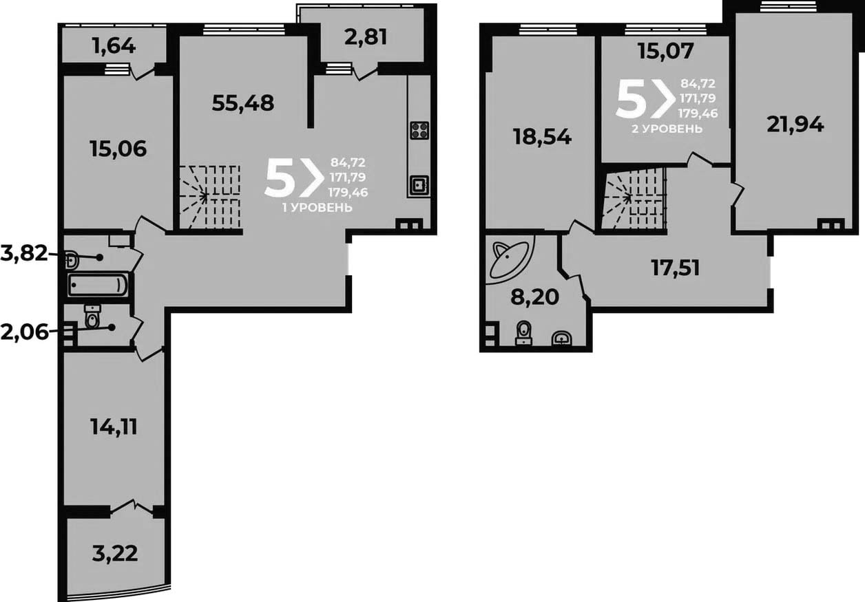 Продается 5-комн. квартира, 171.79 м²