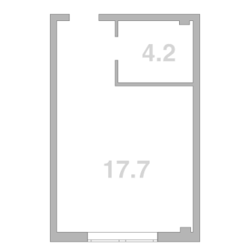 Объект, 21.9 м², 2/2 этаж, ЖК «Жемчужина Мысхако»