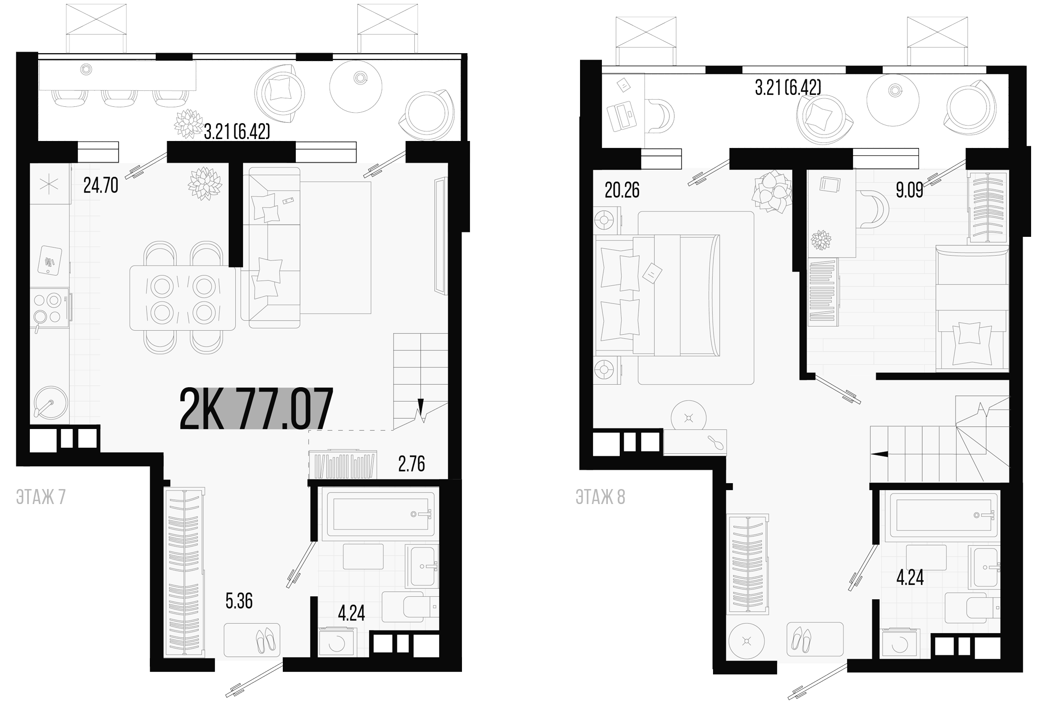 Продается 3-комн. квартира, 70.65 м²