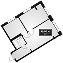Объект, 48.8 м², 2/11 этаж, ЖК «Гостиничный комплекс GRAND Marine Garden 5»
