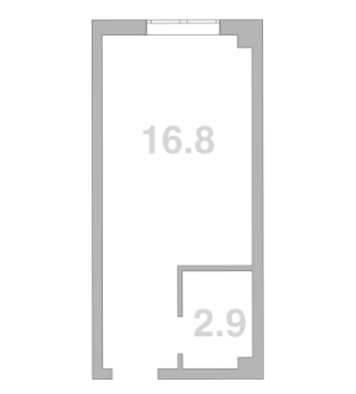 Продается 1-комн. квартира, 19.7 м²