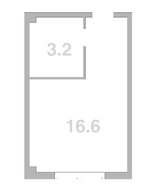 Объект, 19.8 м², 2/2 этаж, ЖК «Жемчужина Мысхако»