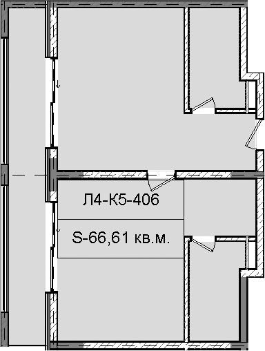 Объект, 66.61 м², 4/6 этаж, ЖК «Гостиничный комплекс Royal Beach Sochi»