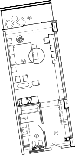 Студия, 46.9 м², 2/8 этаж, ЖК «Mandarin Garden Hotel»