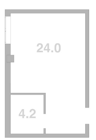 Продается 1-комн. квартира, 28.1 м²