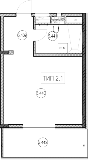 Продается 1-комн. квартира, 31.4 м²