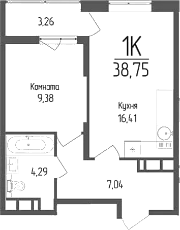 1-комн. Кумир
