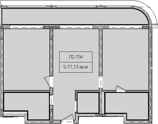 Объект, 77.73 м², 7/8 этаж, ЖК «Гостиничный комплекс Royal Beach Sochi»