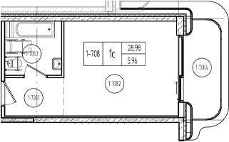 Продается 1-комн. квартира, 28.83 м²
