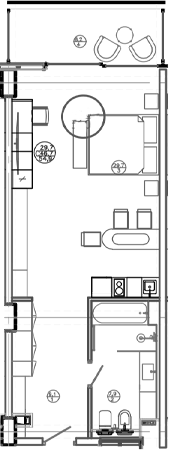 Студия Mandarin Garden Hotel