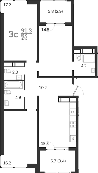 4-комн. Все Свои VIP