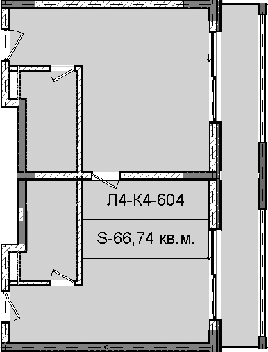 Объект, 66.74 м², 6/7 этаж, ЖК «Гостиничный комплекс Royal Beach Sochi»