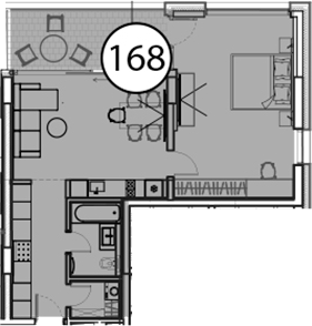 Продается 1-комн. квартира, 73.6 м²