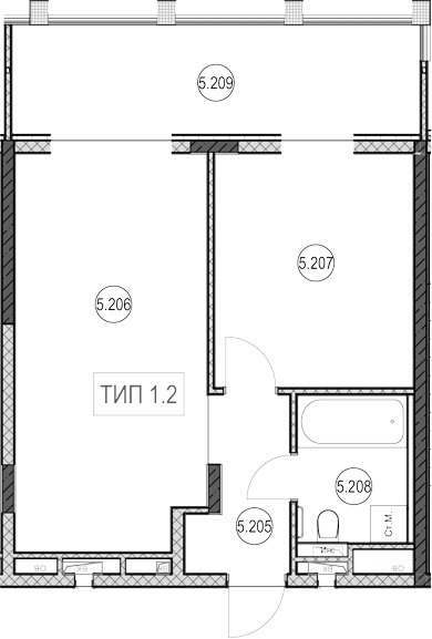 Продается 1-комн. квартира, 26.3 м²