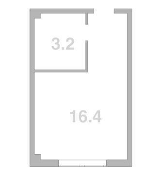 Продается 1-комн. квартира, 19.6 м²