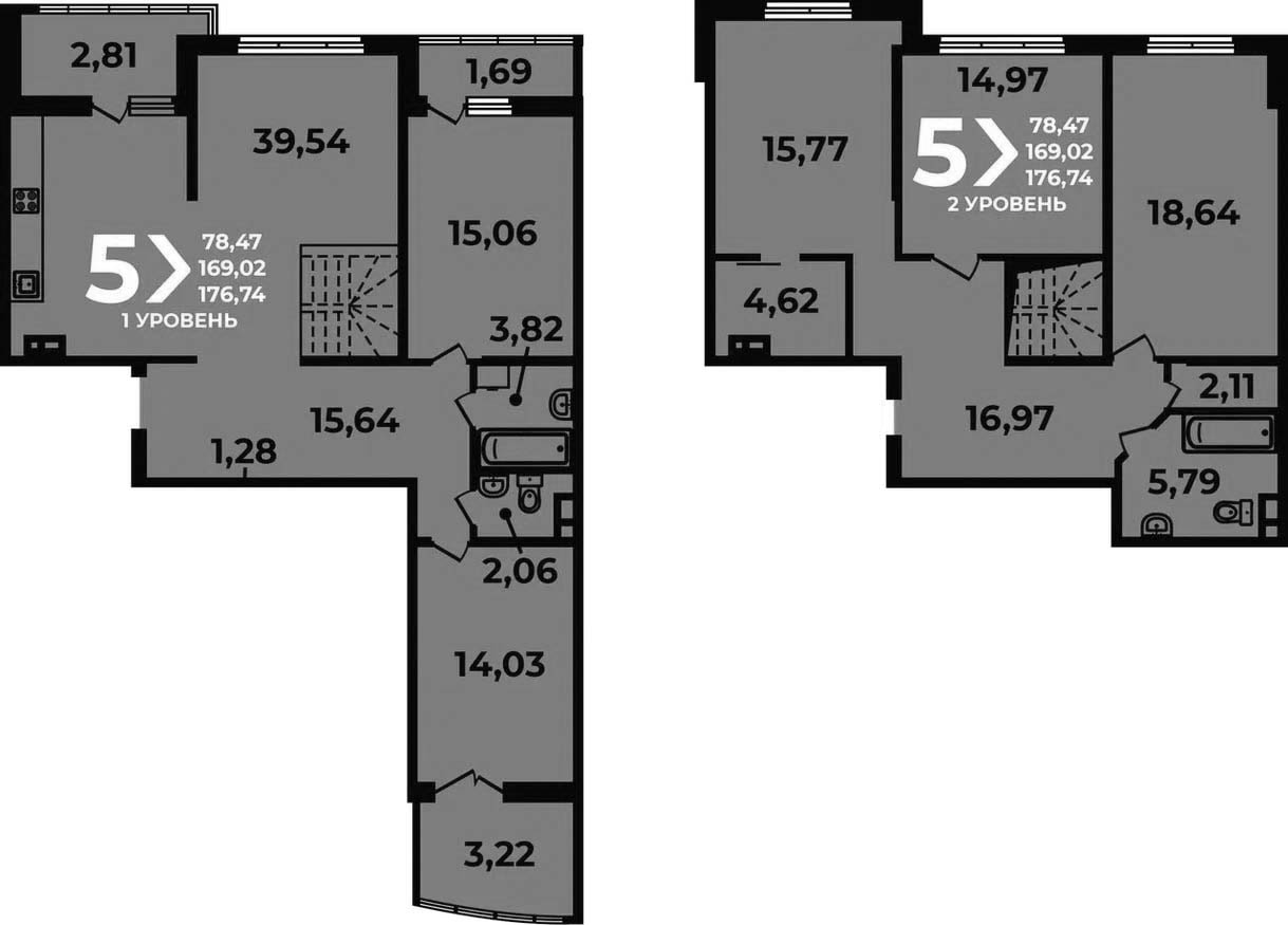 4+ комнаты, 169.02 м², 18/19 этаж, ЖК «Аксиома»