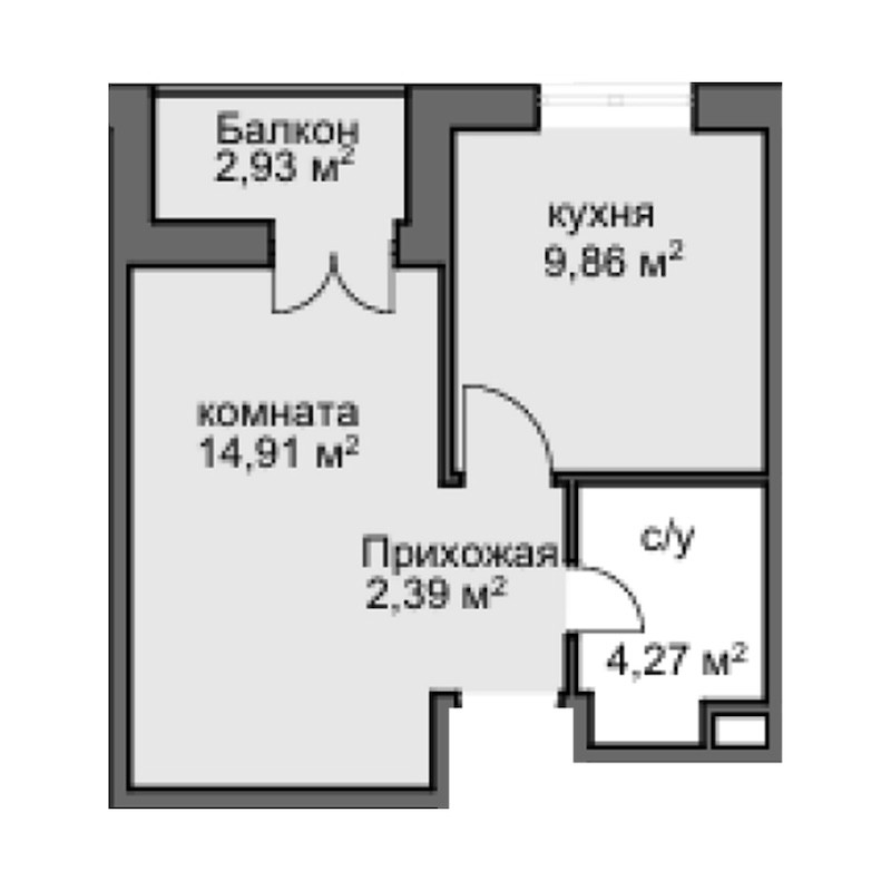 1-комн. Центральный двор